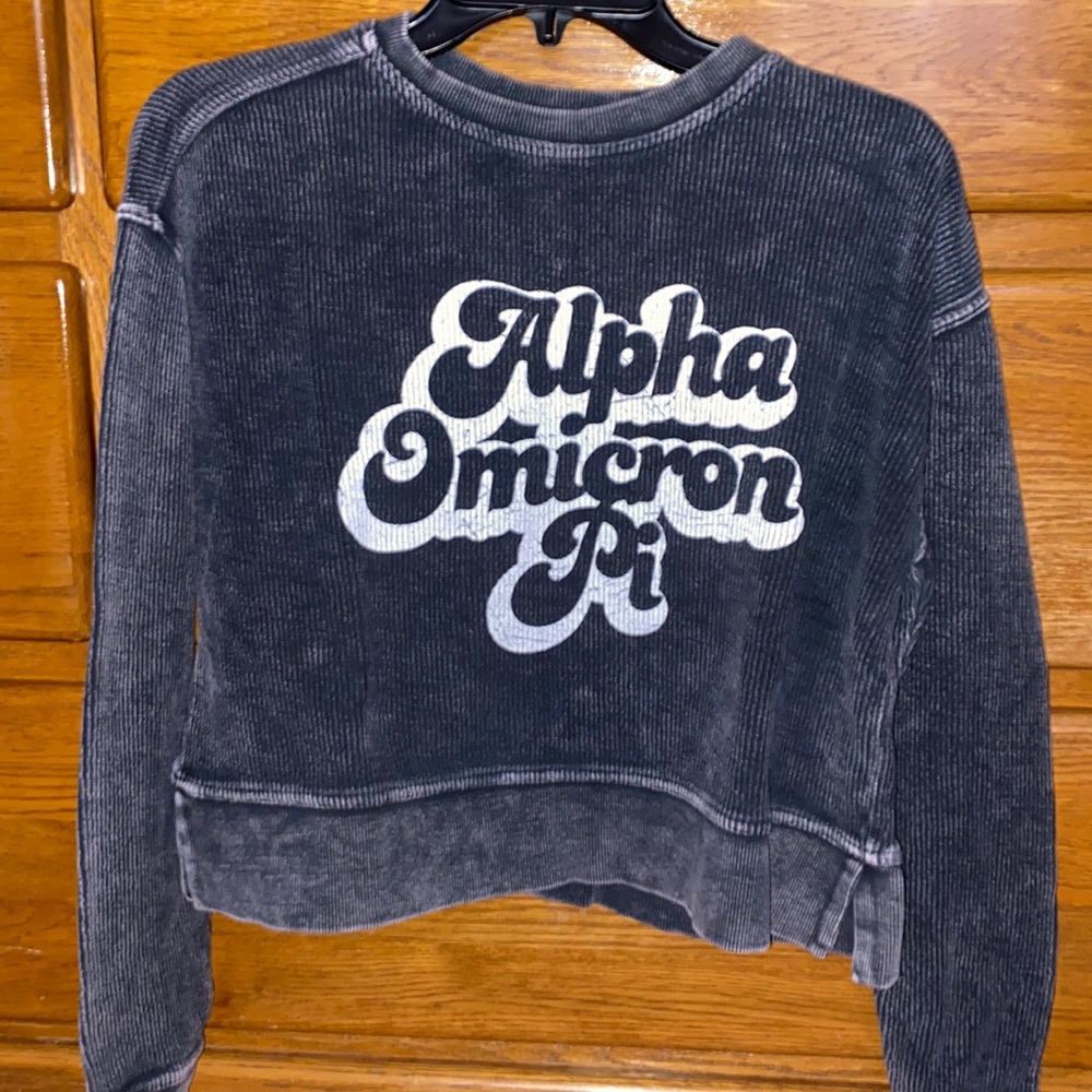 Alpha Omicron Pi Cropped Longsleeve